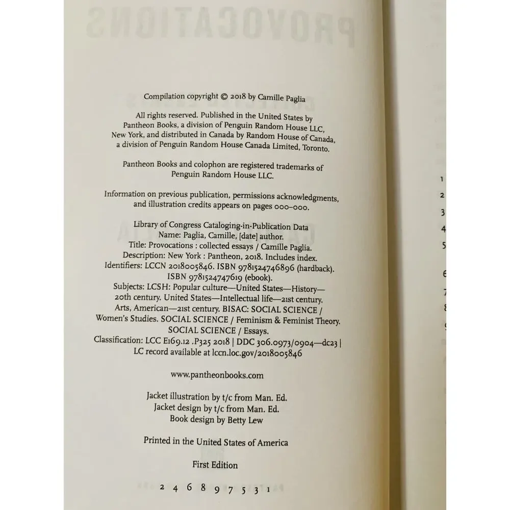 Provocations: Collected Essays on Art Advance Uncorrected Proof 2018 Plagia